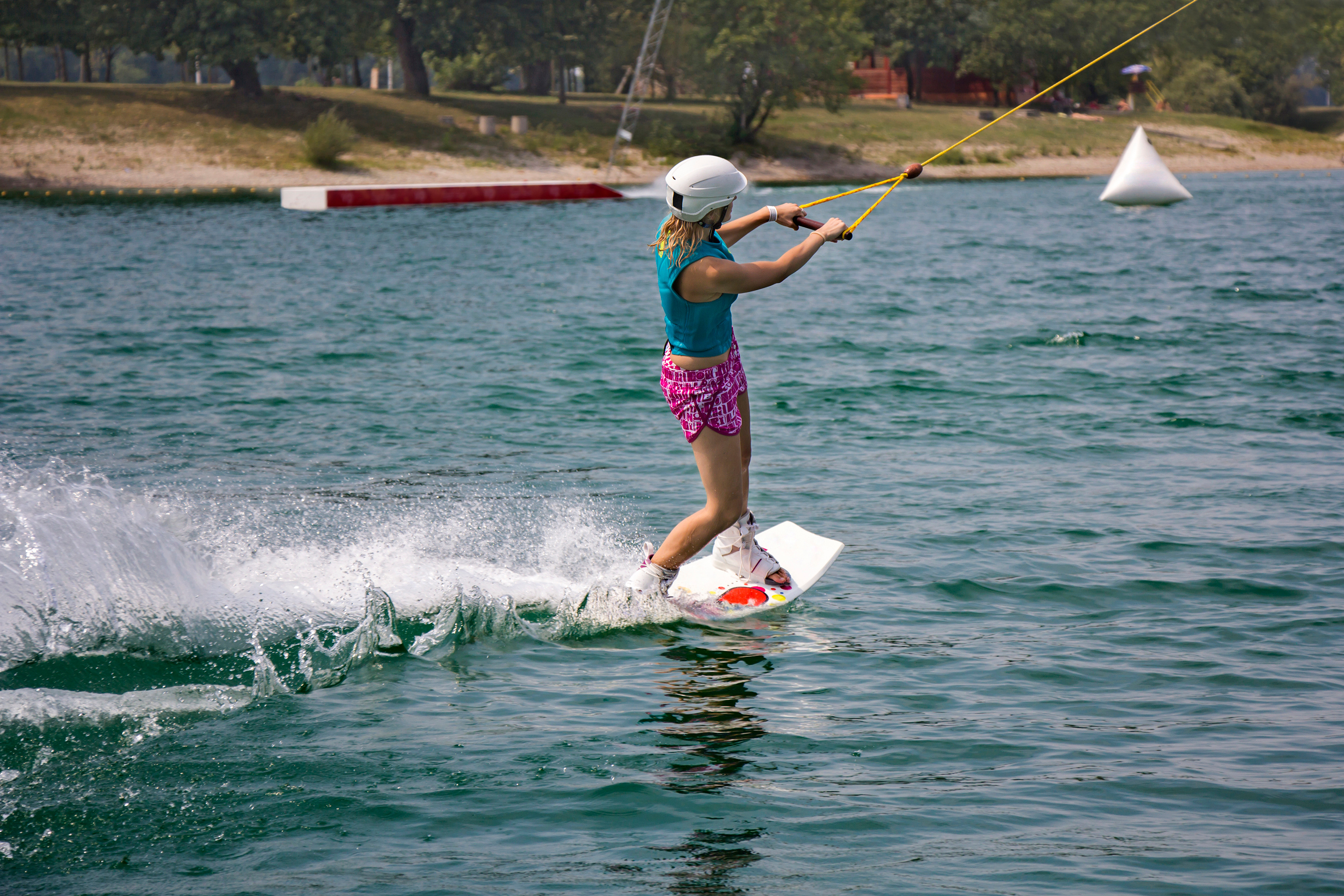 Young Girl Wakeboarder